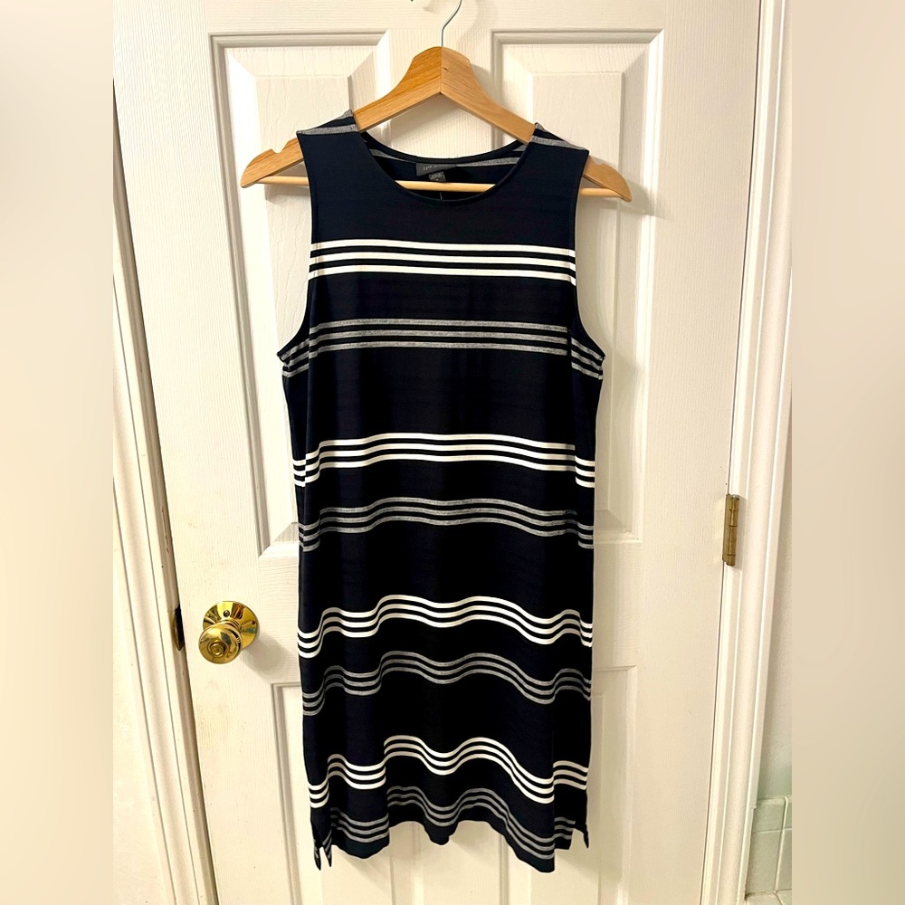J. Jill stripe dress size Medium Petite. Sleeveless